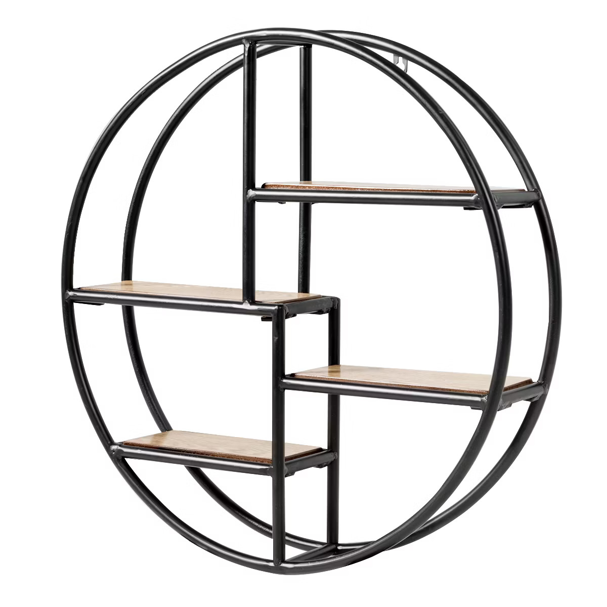 Costway Hanging Storage Shelf Round Circular Wall-Mounted 4-Tier Rack Room Decoration | Target