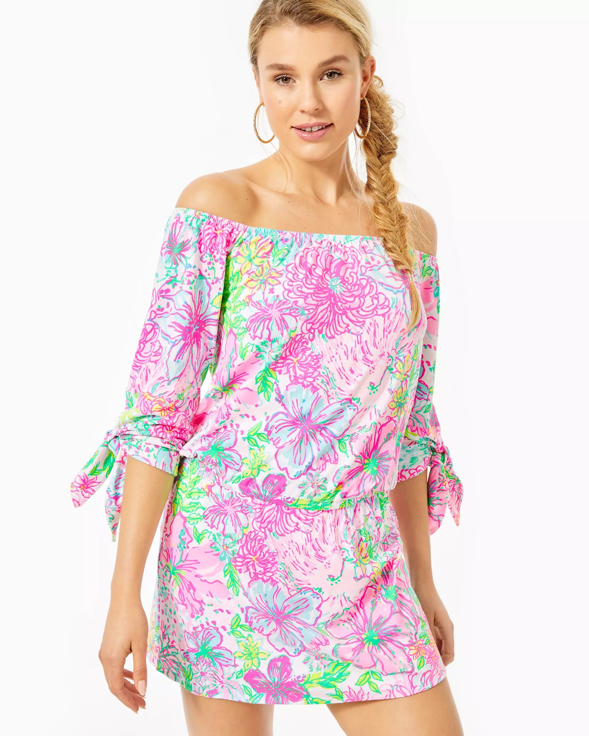 Lana Off-The-Shoulder Skort Romper | Lilly Pulitzer