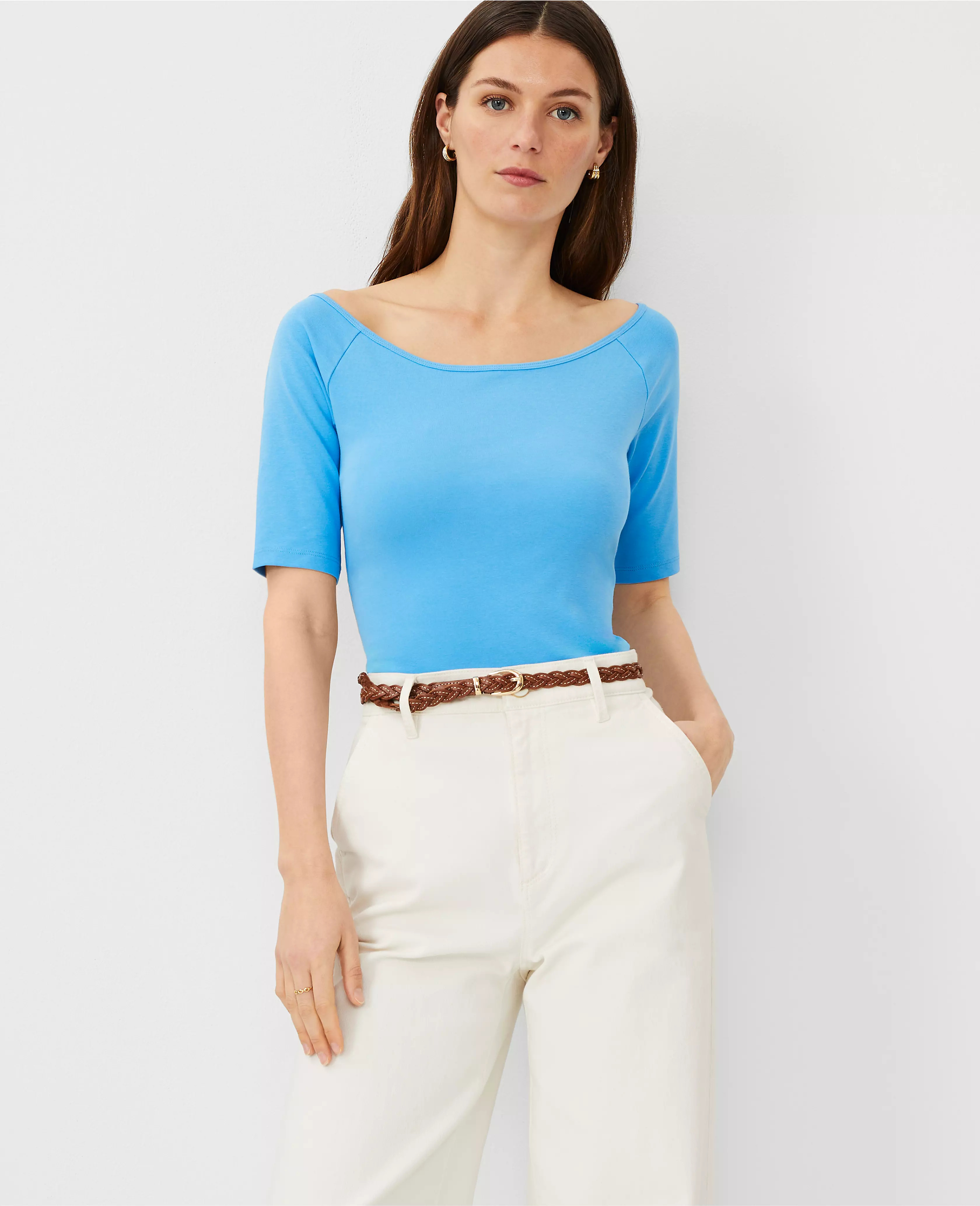 Wide Boatneck Top | Ann Taylor (US)