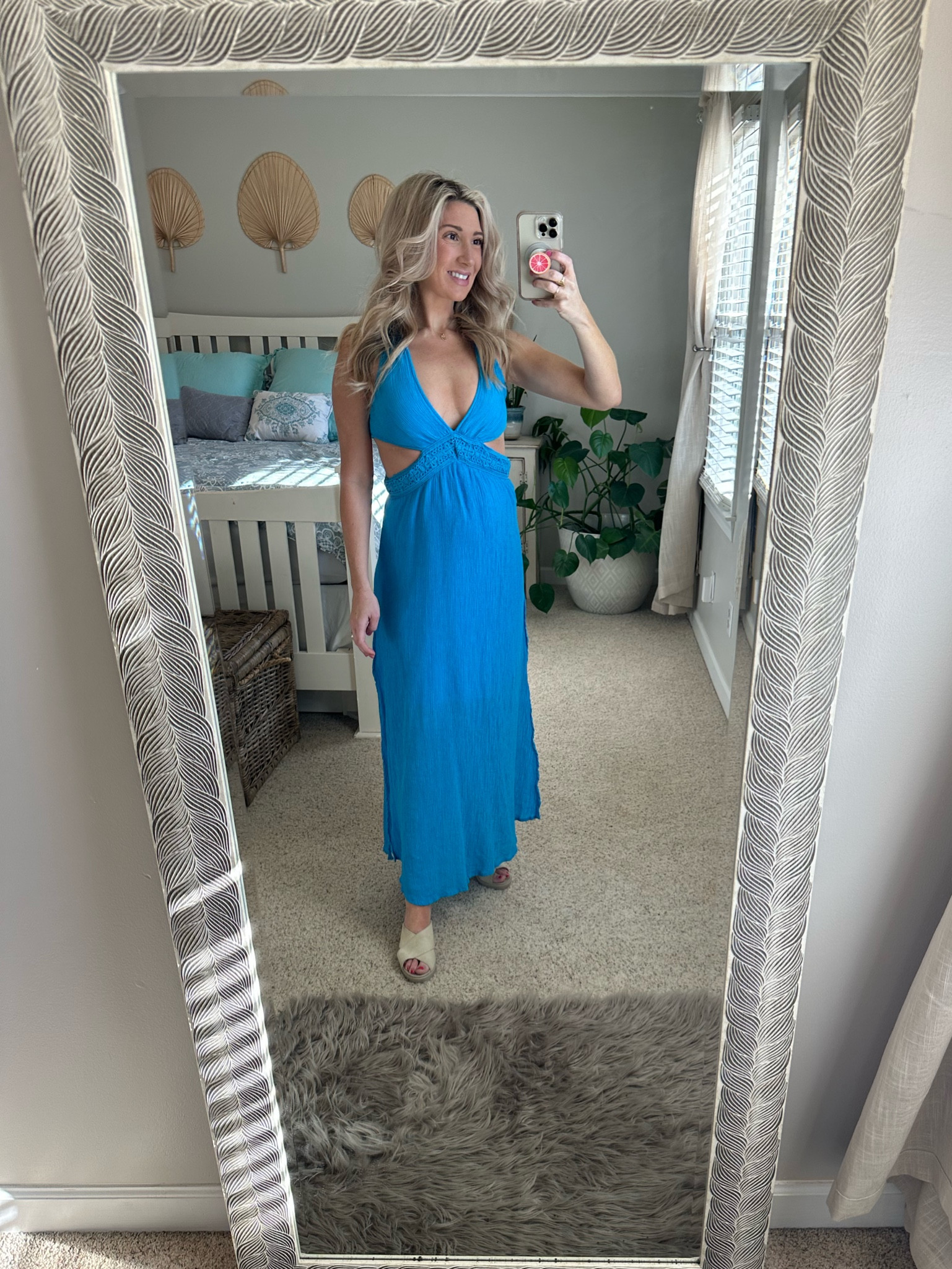 $13 backless tie up maxi dress from SheIn

Total vacation mode 
Backless dress 
Wedding guest dress blue maxi dress 
Side cut out dress 

#LTKSeasonal #LTKtravel #LTKbump