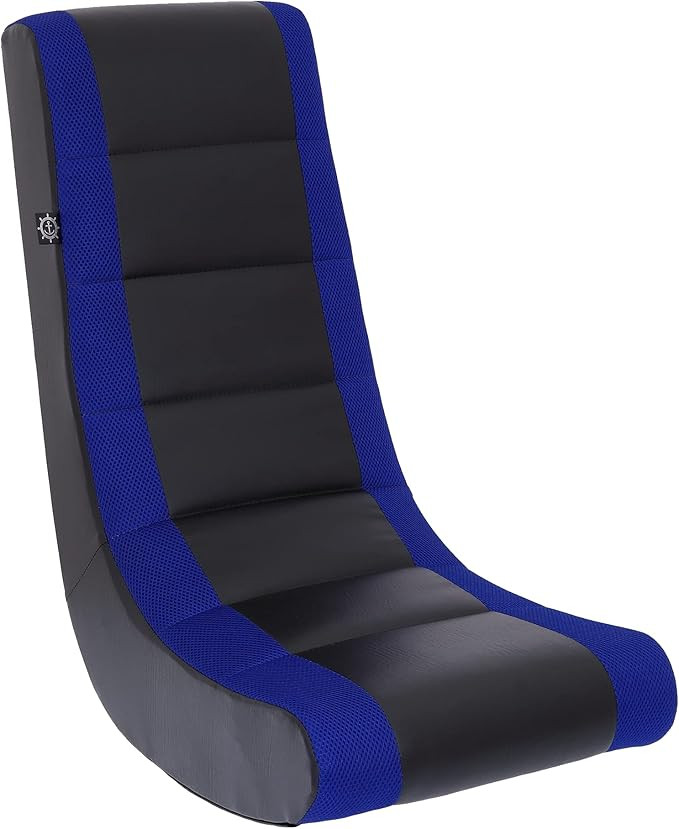 THE CREW FURNITURE Classic Video Rocker Gaming Chair, Small, Black/Blue | Amazon (US)