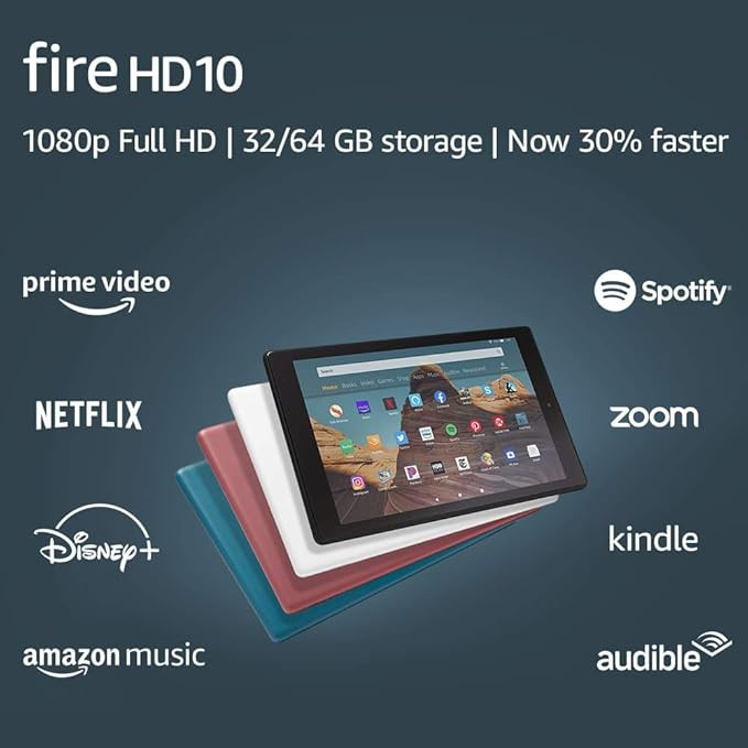 Fire HD 10 Tablet (10.1" 1080p full HD display, 32 GB) – Black | Amazon (US)