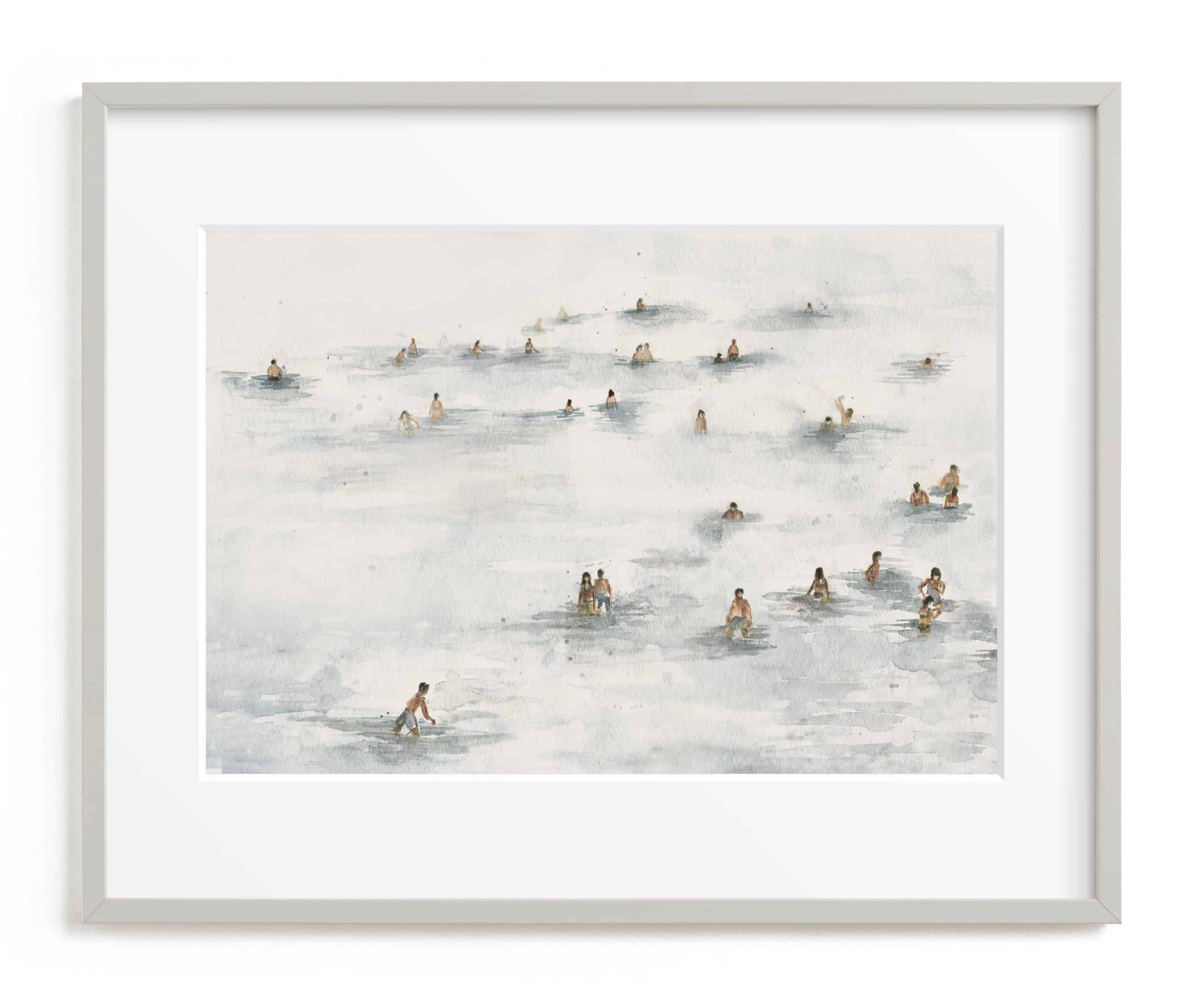 "on the beach" - Painting Limited Edition Art Print by Lulaloo. | Minted