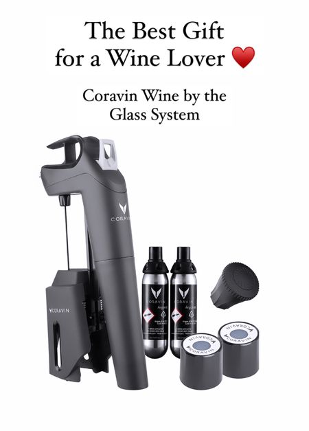 This Coravin, wine by the glass system, makes the perfect gift for any wine lover in your life! Pour wine by the glass through the cork. 

#LTKhome #LTKGiftGuide #LTKfamily