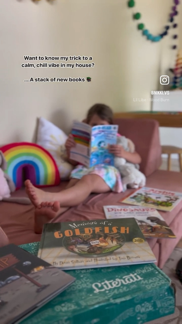 When a fresh stack of books is your trick to a chill, relaxed household vibe 👌🏻📚💫

#LTKkids #LTKfamily #LTKU