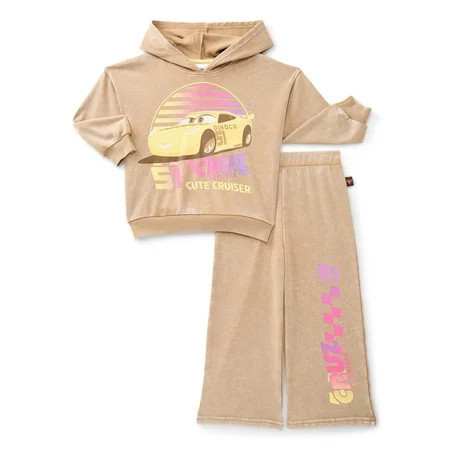 Pixar Cars 3 Toddler Girls Long Sleeve Graphic Hoodie and Matching Sweatpants Set, 2-Piece, Sizes 12M-5T | Walmart (US)