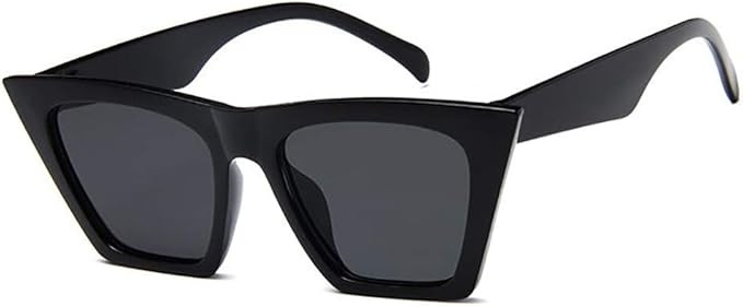 BOJOD Square Cat Eye Sunglasses For Women Fashion Vintage Trendy Cateye Sunglasses For women Blac... | Amazon (US)