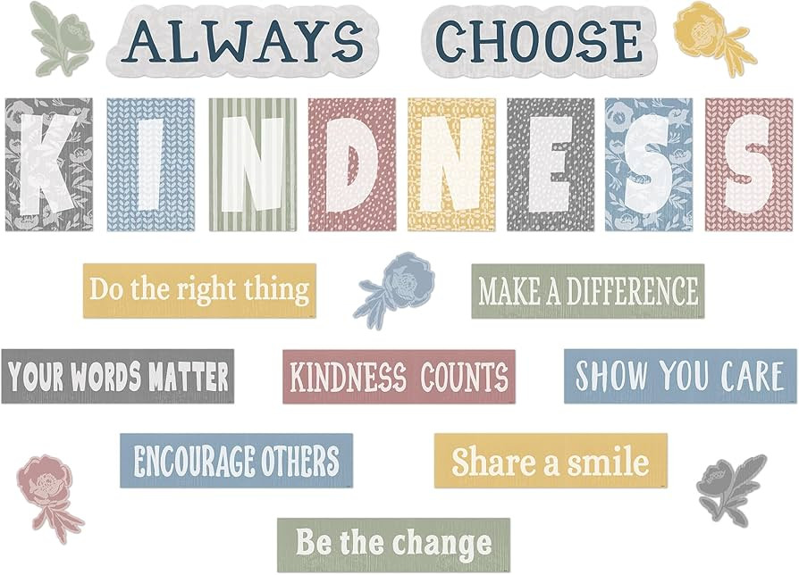 Teacher Created Resources Classroom Cottage Always Choose Kindness Bulletin Board (TCR7172) | Amazon (US)