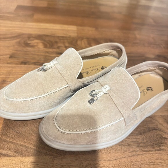 AUTHENTIC Loro Piana Beige Loafers - Summer Charm Bought at Loro Piana | Poshmark