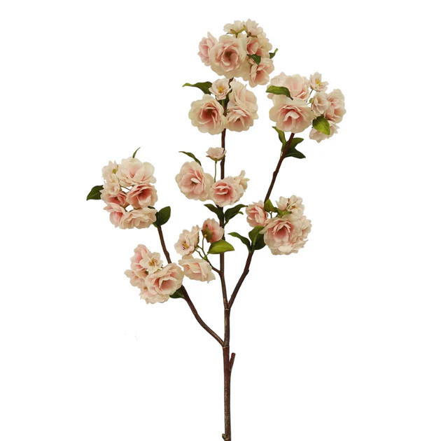 Pink Peach Blossom Faux Stem | Cailini Coastal