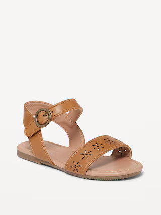 Faux-Leather Buckle Sandals for Toddler Girls | Old Navy (US)