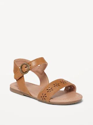 Faux-Leather Buckle Sandals for Toddler Girls | Old Navy (US)