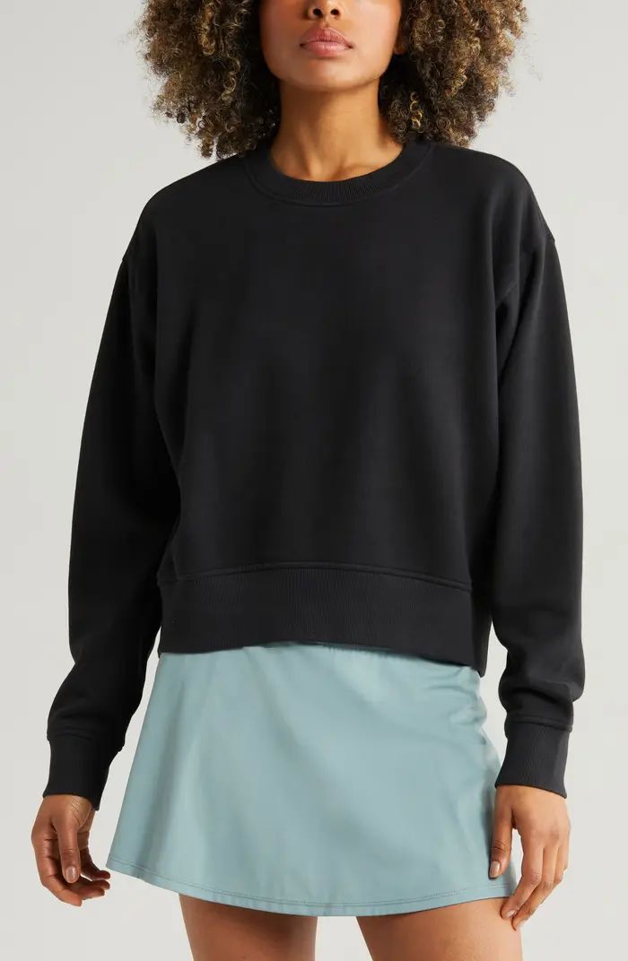 Zella Cloud Fleece Sweatshirt | Nordstrom | Nordstrom