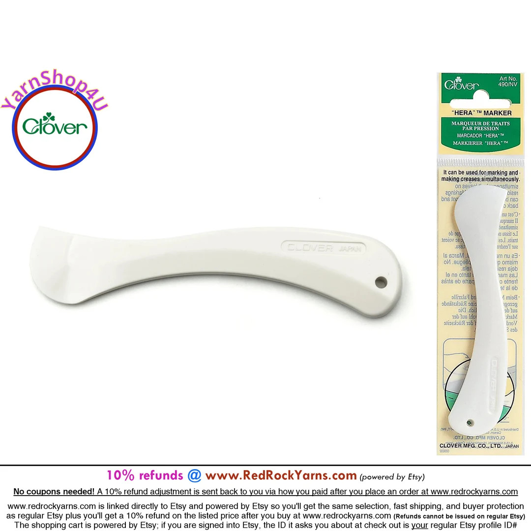 Clover Hera Marker Leaves No Residue Marks on Fabric. for Marking, Creasing, Pressing Seams, Sash... | Etsy (US)