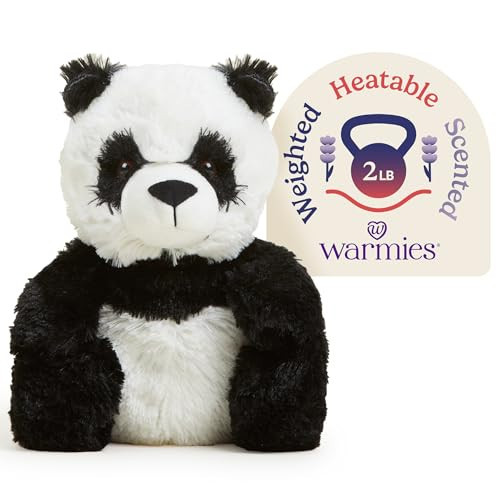 Warmies Microwavable & Weighted Stuffed Animals, Panda - Heated Stuffed Animal Plushie for Warmth & Comfort - Cute Soft Plush Toys for Adults & Children (Boys, Girls, Babies & Toddlers) | Amazon (US)