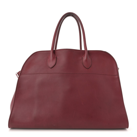 Polished Saddle Calfskin Soft Margaux 15 Amaranto | FASHIONPHILE (US)