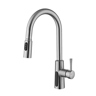 Lefton Pull-down Kitchen Faucet With Temperature Display In Fahrenheit, 3 Water Outlet Modes, Faucet For Kitchen Sink, Kf2501-0 | Wayfair North America