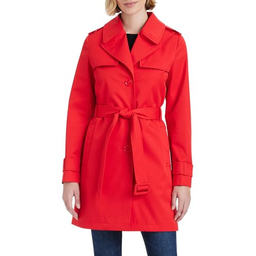 kate spade new york Pleated Back Trench Coat, Classic Red, Small | Amazon (US)