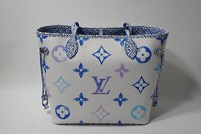 Louis Vuitton Neverfull MM By The Pool Blue M22979 NEW | eBay US