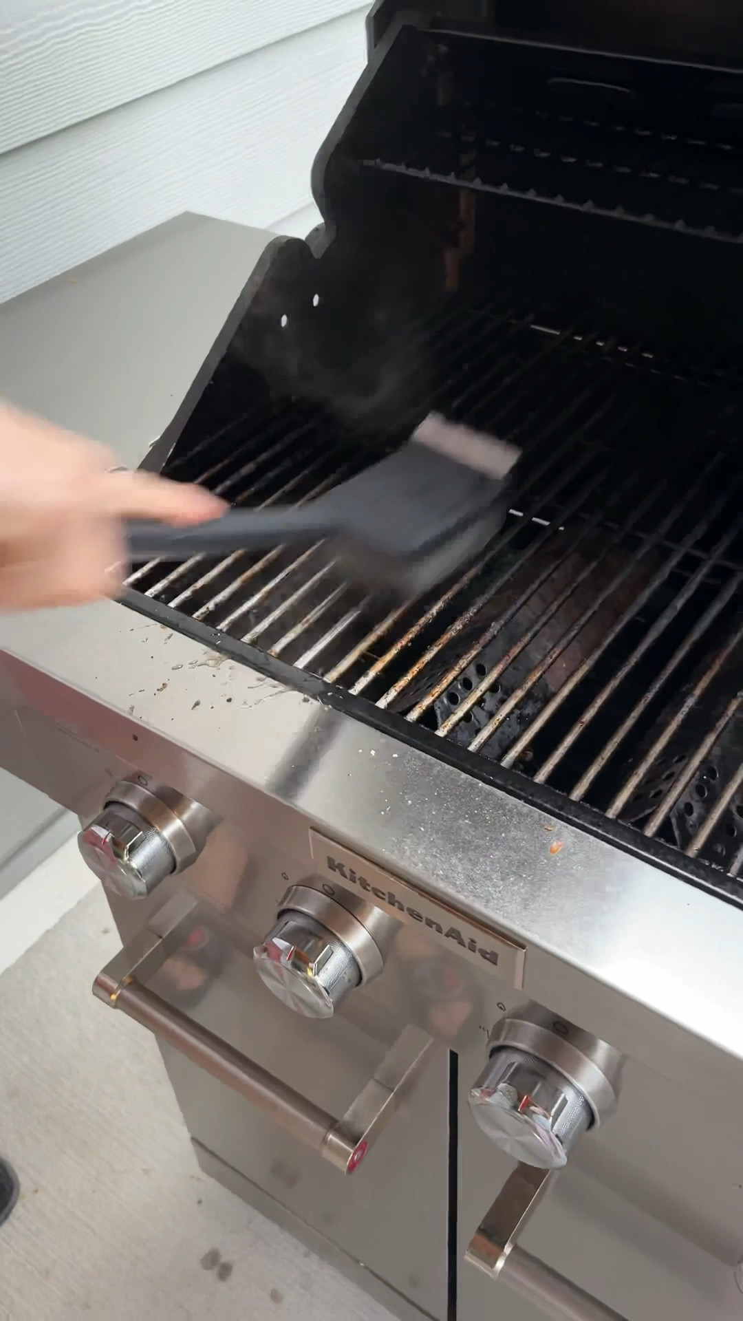 STEAM CLEAN BBQ BRUSH! 
We had steak tonight! Jeff always tries to clean the grates afterwards. He just got this new bristle free bbq brush that uses steam to clean and it was really effective!

#LTKSeasonal #LTKFindsUnder50 #LTKHome
