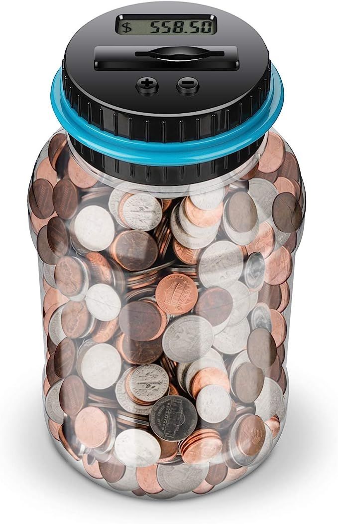 Lefree Digital Counting Money Jar,Big Piggy Bank,Piggy Bank for Kids,Piggy Bank Digital Counting ... | Amazon (US)