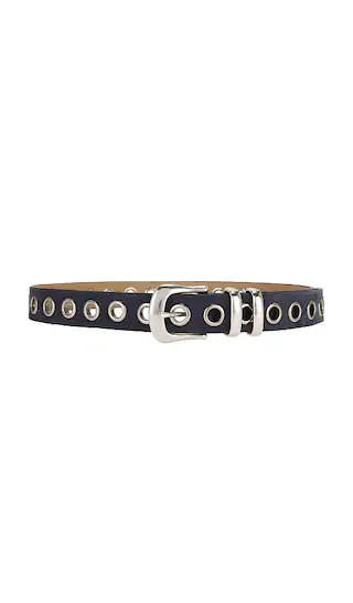 Eyelet Belt in Blue | Revolve Clothing (Global)
