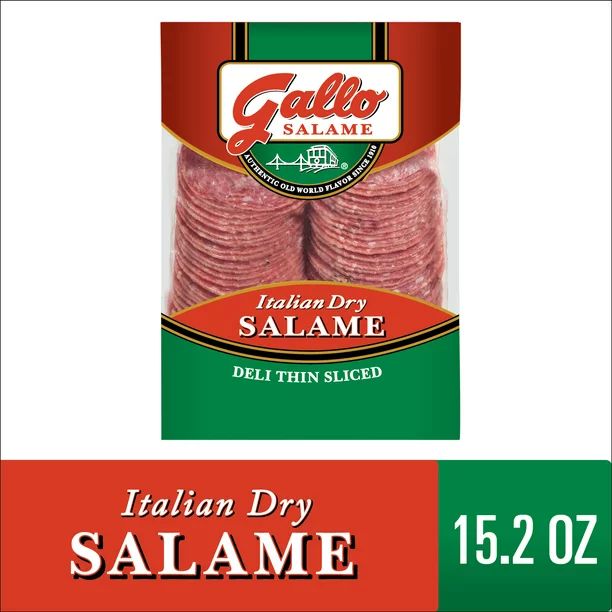 Gallo Salame Deli Thin Sliced Italian Dry Salami Lunch Meat, 15.2 oz - Walmart.com | Walmart (US)