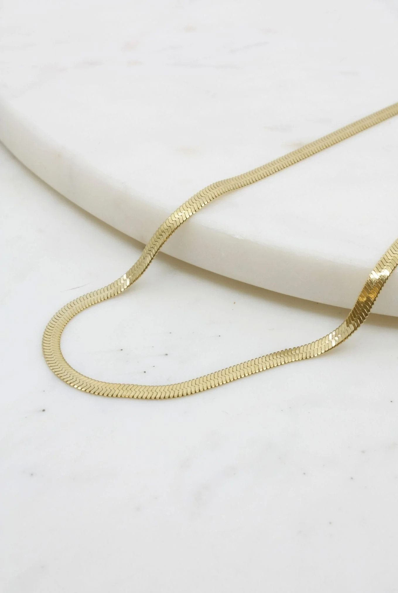 Snake Chain Gold Necklace | Shop Simon