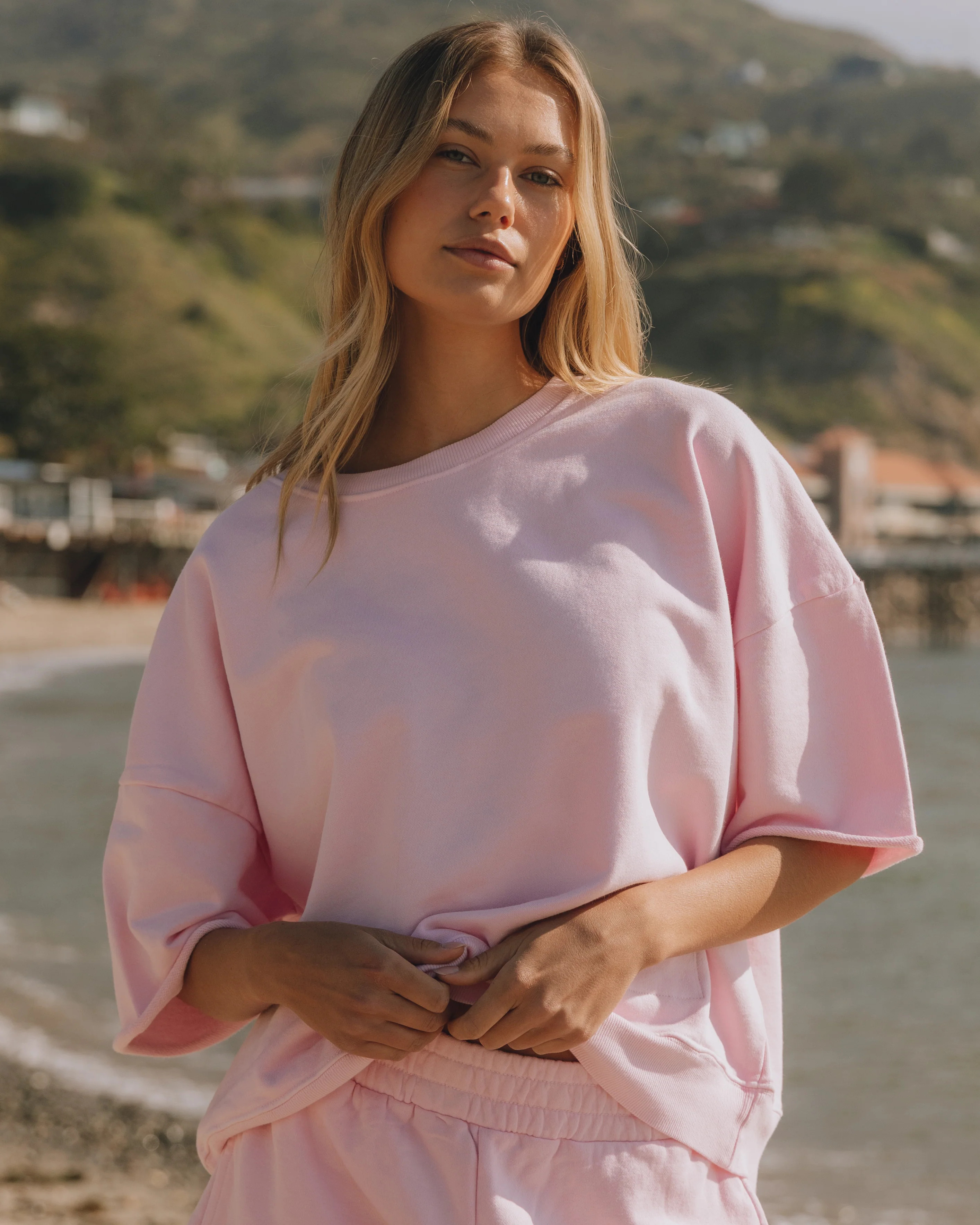 Cropped Sleeve Crew - Cupid | Daily Drills