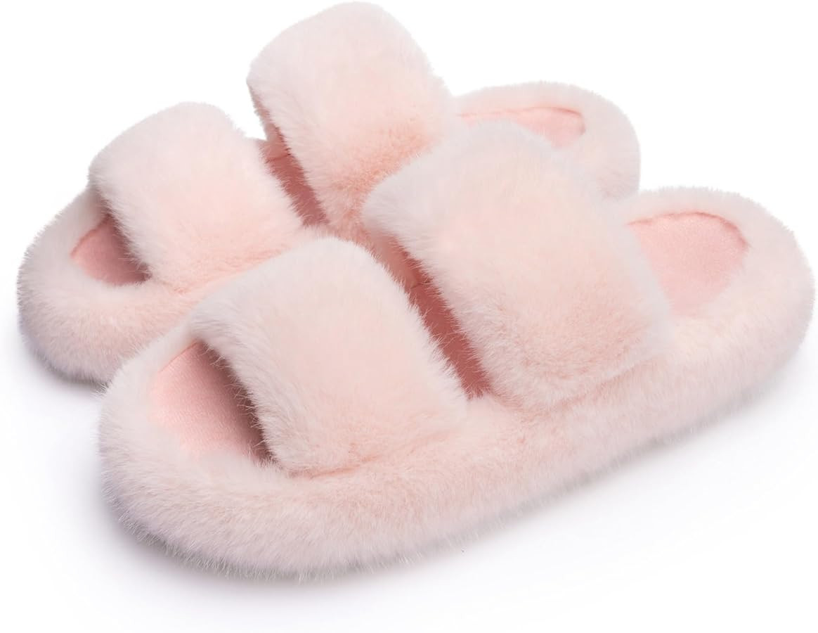 Chantomoo Women's Slippers Memory Foam Slippers for Women Fuzzy Comfy Faux Fur House Furry Indoor... | Amazon (US)