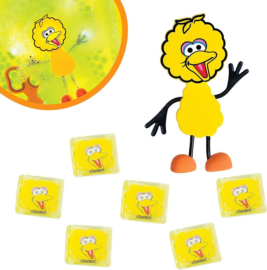 Glo Pals x Sesame Street Big Bird Water-Activated Bath Toy with 6 Reusable Light-Up Cubes for Sen... | Amazon (US)