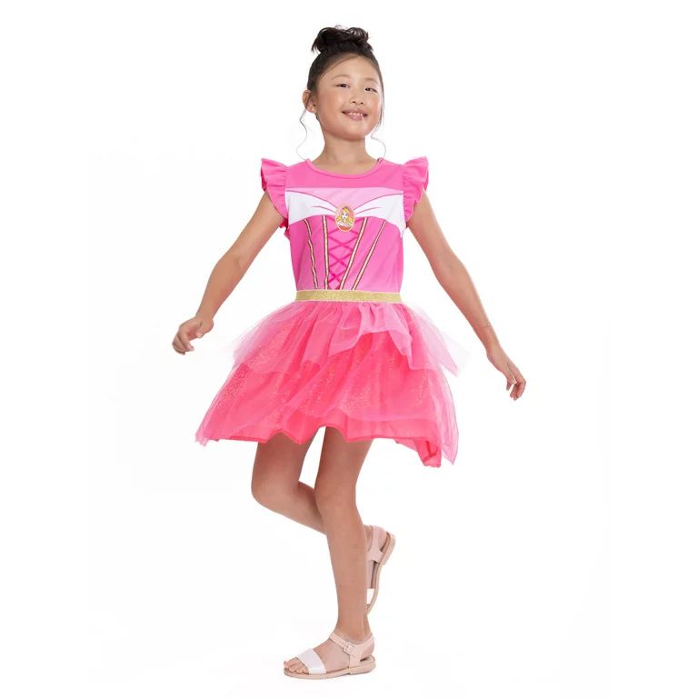 Disney Princess Girls Sleeping Beauty Cosplay Dress, Sizes 4-16 | Walmart (US)