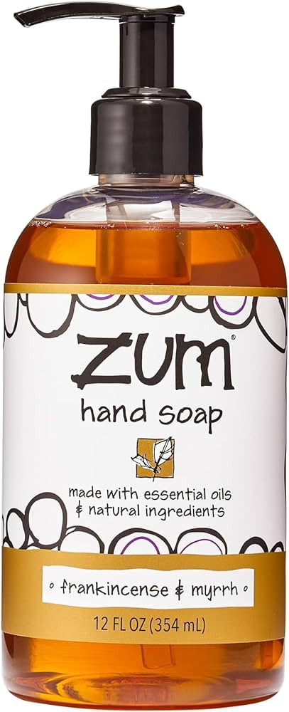 Amazon.com: Zum Indigo Wild Hand Soap - Natural Liquid Hand Soap - for Bathroom & Kitchen - Frankincense & Myrrh Scent - 12 oz Bottle & 32 oz Refill : Beauty & Personal Care | Amazon (US)
