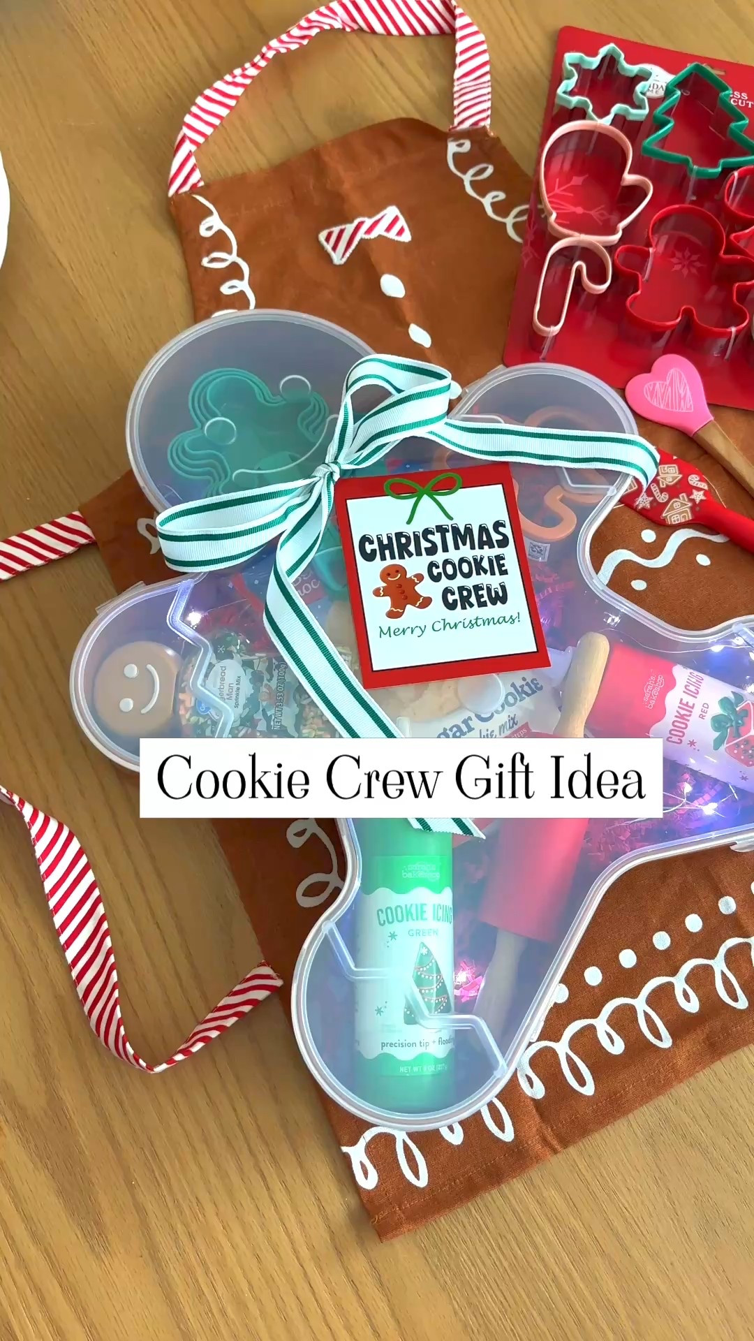 Cookie crew gift idea! Fun to gift to friends or neighbors! I linked all the supplies here. Find the free printable tag on crispcollective.org
.
.


#LTKGiftGuide #LTKKids #LTKHoliday