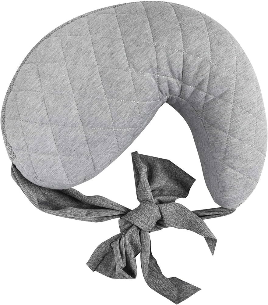 Boppy Anywhere Nursing Pillow Support, Soft Gray Heathered with Stretch Belt that Stores Small, B... | Amazon (US)