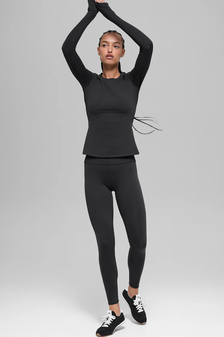 Airbrush Winter Warm Nocturne Long Sleeve | Alo Yoga (US)