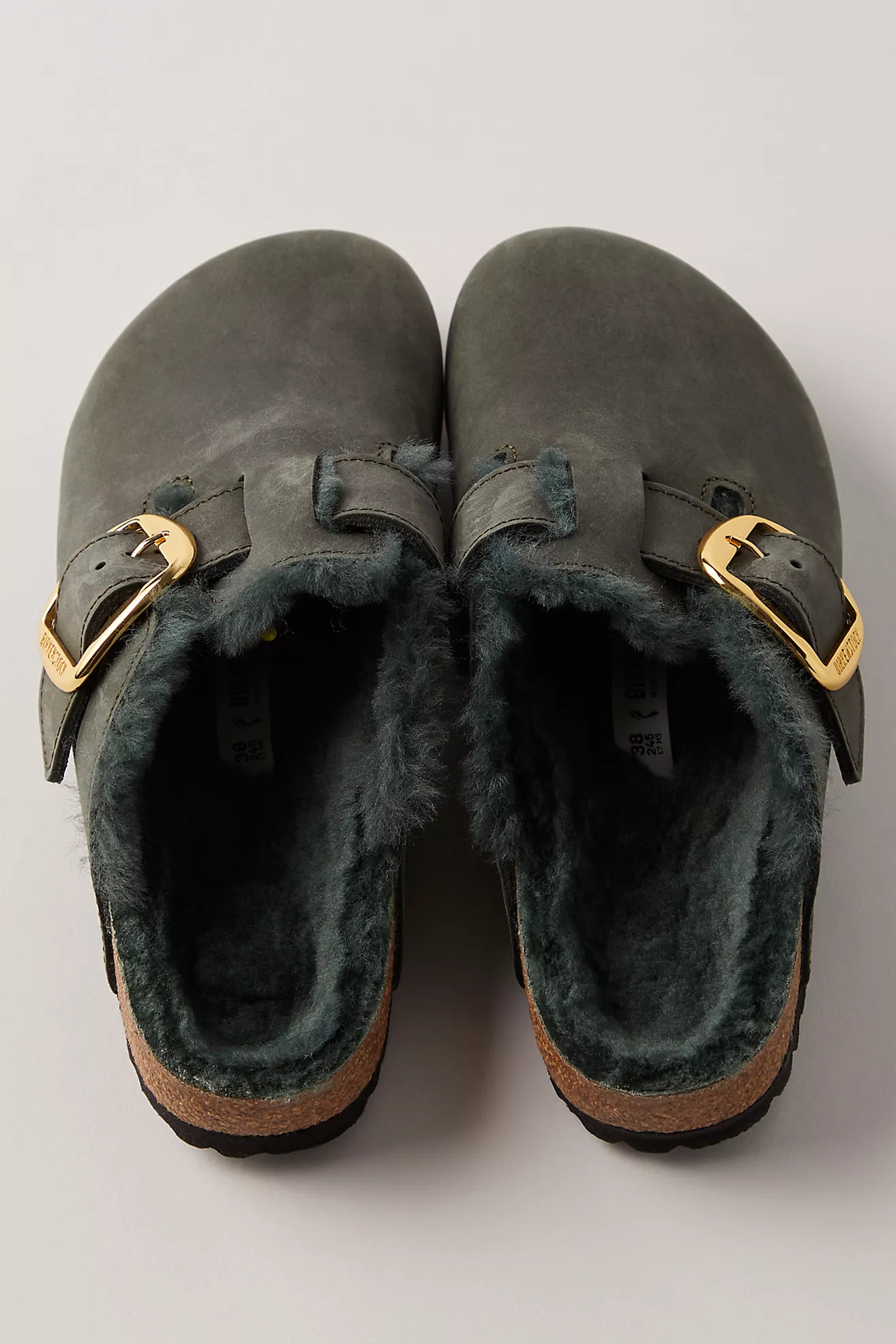 Birkenstock Boston Big Buckle Shearling Clogs | Free People (UK)
