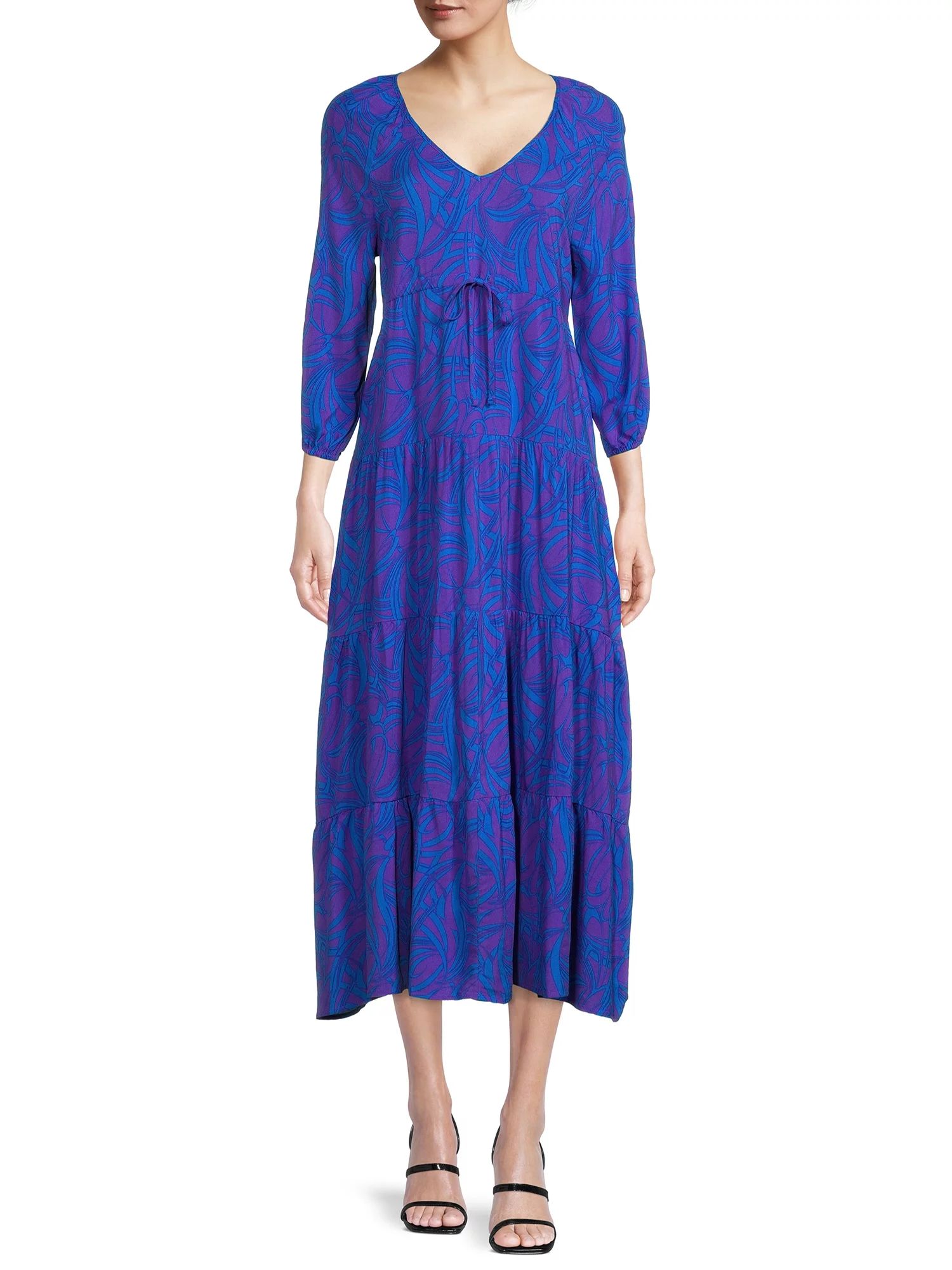 The Pioneer Woman Mommy & Me Printed Tiered Maxi Dress, Womens - Walmart.com | Walmart (US)