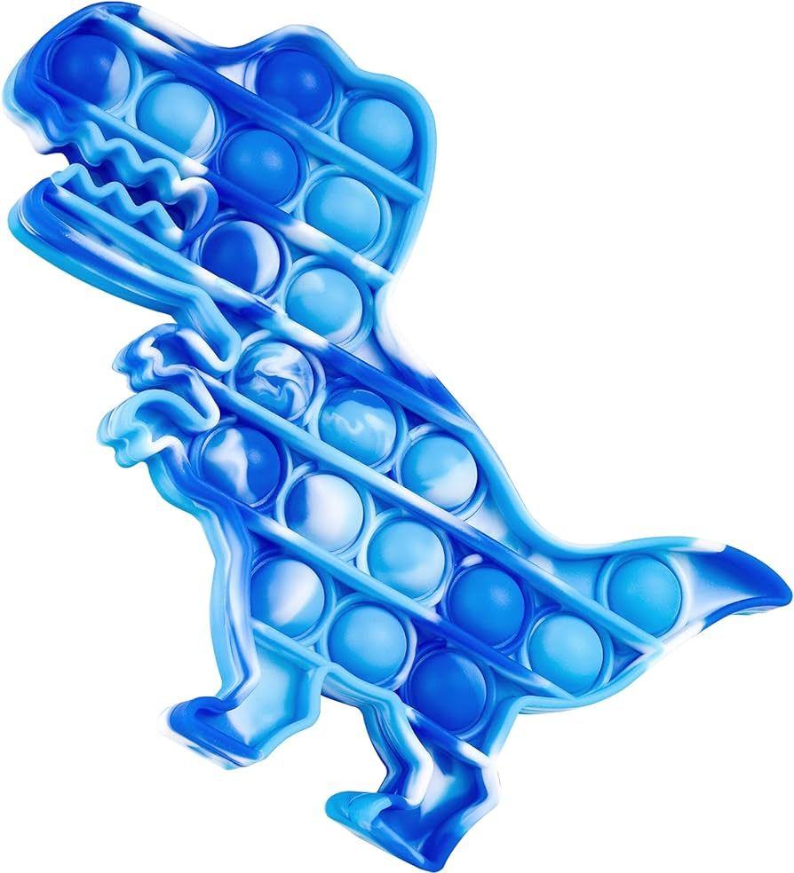 NiToy Push Pop Bubble Fidget Sensory Toy Blue Dinosaur Fidget Toy for Stress Reduce Anxiety Relie... | Amazon (US)