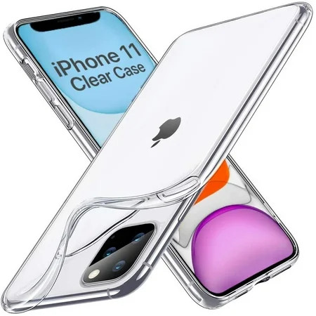 Crystal Clear iPhone 11 Case Soft Silicone TPU Thin Cover Slim Gel Phone Cover Case for iPhone 11 in | Walmart (US)