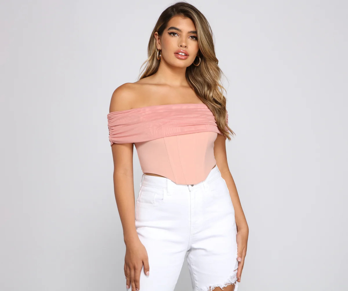 Picture Perfect Off The Shoulder Bustier | Windsor Stores