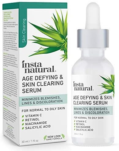 InstaNatural Vitamin C Anti Aging Skin Clearing Serum - Wrinkle, Fine Line, Pigmentation, Pore Mi... | Amazon (US)