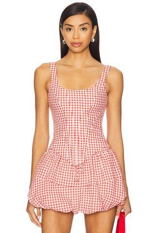 Amanda Uprichard Ryland Top in Red White from Revolve.com | Revolve Clothing (Global)