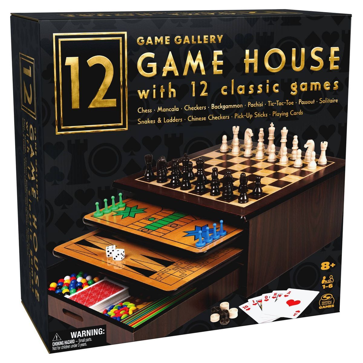 Game Gallery 12 in 1 Game House Board Game | Target