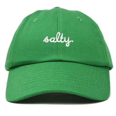 Dalix Salty Embroidered Cotton Beach Baseball Cap Adjustable Dad Hat Womens in Kelly Green | Target