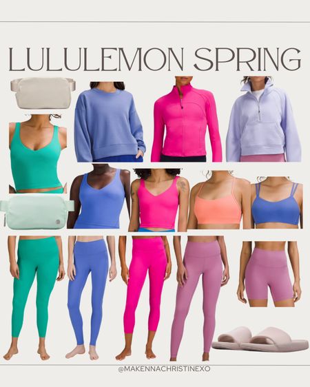 Lululemon spring finds! Workout outfit, align leggings, belt bag 