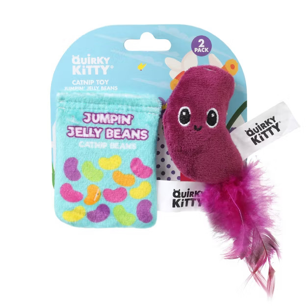 Quirky Kitty Jumpin' Jelly Beans Cat Toy - 2pk | Target