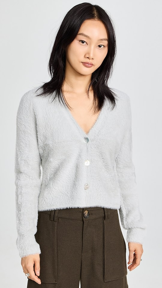 Eyelash V Neck Cardigan | Shopbop