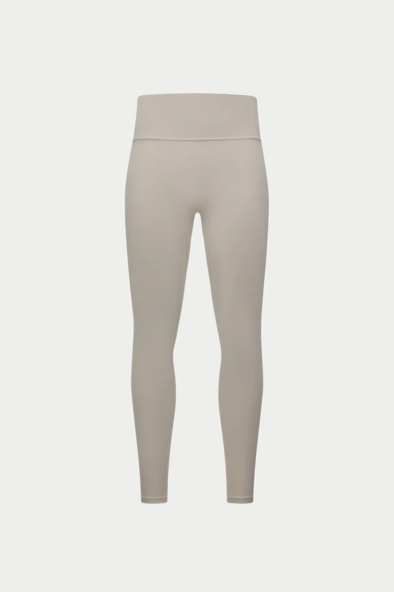 SCULPTING STRETCH EMBLEM LEGGINGS - BONE | The Couture Club