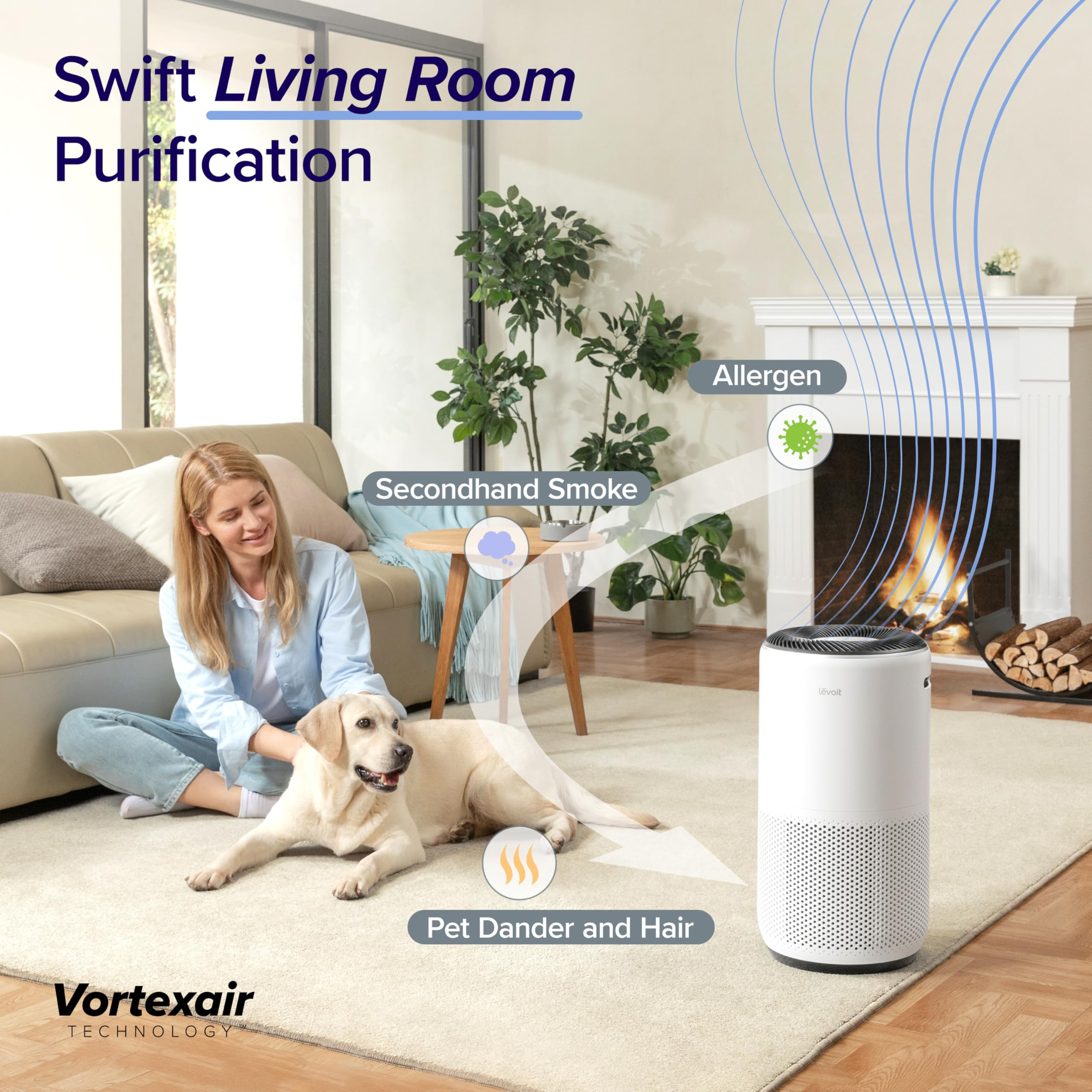 LEVOIT Air Purifiers for Home Large Room Up to 1733 Ft² With HEPA Sleep Mode, AHAM VERIFIDE, Aut... | Amazon (US)